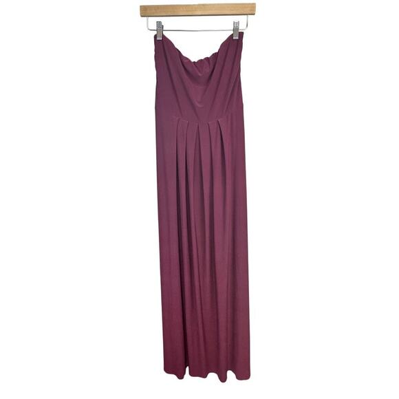 Loop dress by Carlos Saavedra Long Multi Look‎ Jersey Knit Gown Cabernet SZ M - Picture 8 of 12